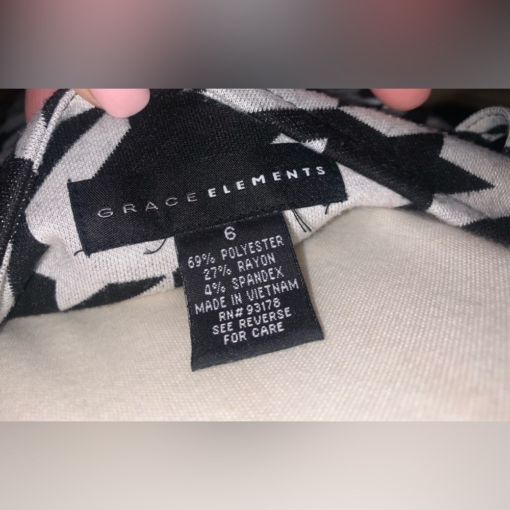 Grace Elements houndstooth pencil Skirt Women's - Picture 5 of 5